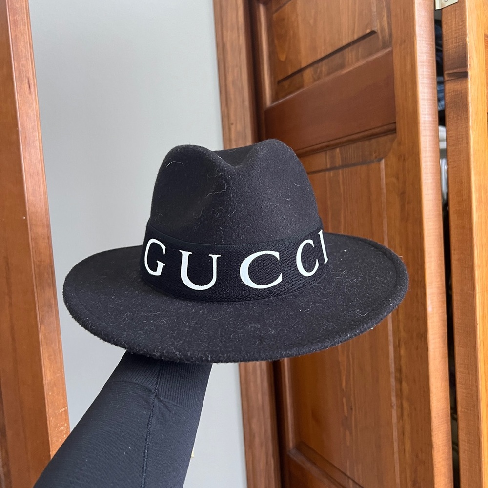 Gucci Women's Black Wide-Brim Hat